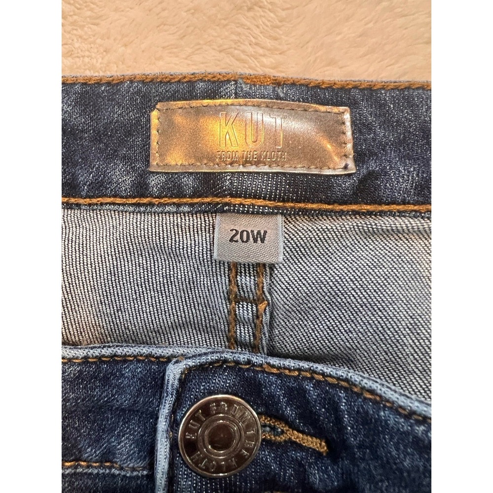Kut From The Kloth Jeans 22W Naomi Girlfriend Ankle Straight Fab Ab High Rise - Picture 4 of 7